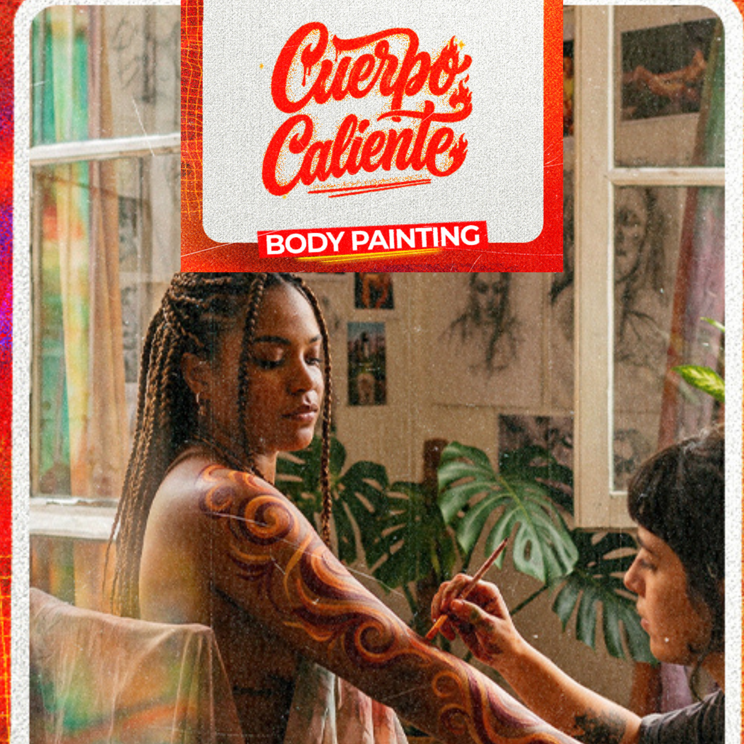 Cuerpo Caliente — Body Painting et Paillettes